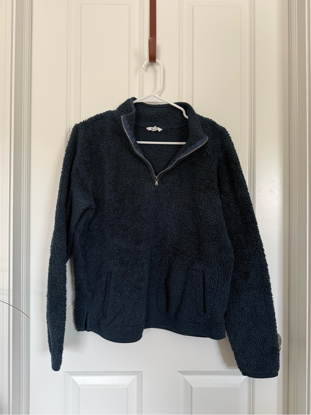Sonoma Navy Sherpa Half-Zip Pullover